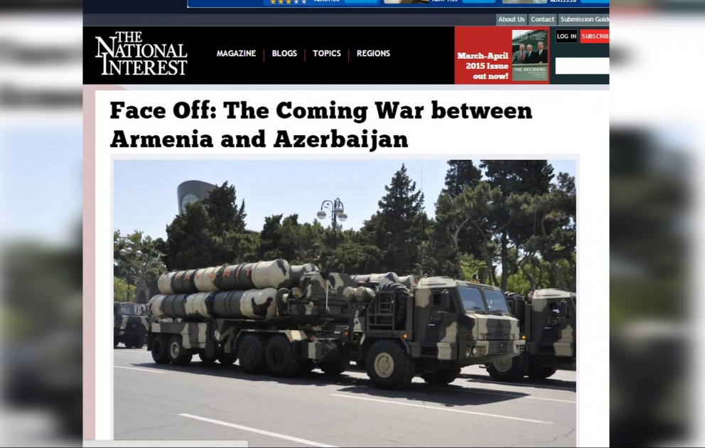 Amerika jurnalı Ermənistan ilə Azərbaycan arasında müharibə ehtimalından yazır VİDEO