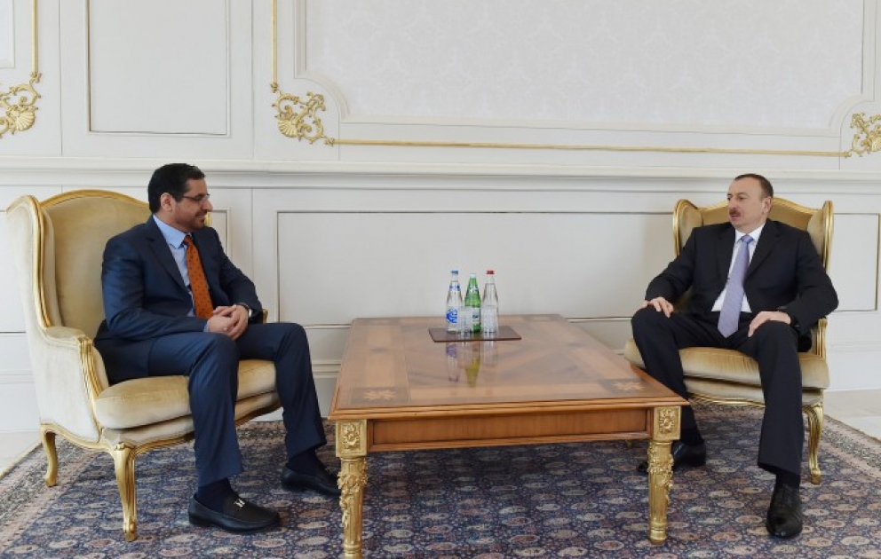 Präsident Ilham Aliyev hat den Botschafter von den VAE in Aserbaidschan im Zusammenhang mit der Beendigung seiner diplomatischen Mission empfangen VIDEO