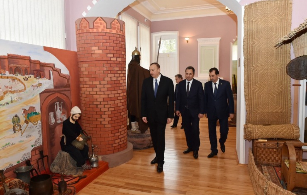 President llham Aliyev reviewed reconstruction and repair work in Lankaran Museum of History and Local Lore VIDEO
