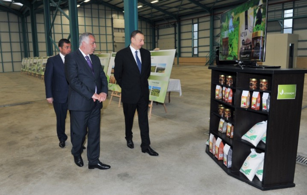 Le président Ilham Aliyev a visité la fabrique de thé « Astaraçay » VIDEO