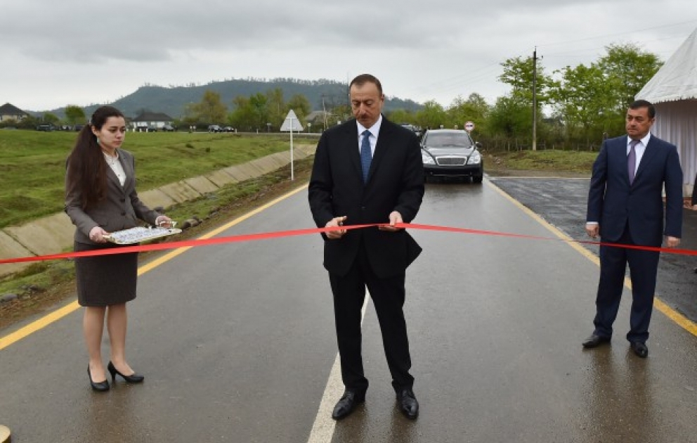 Astara : Le président de la République a participé à l’ouverture de la route Degadi-Pelikech VIDEO