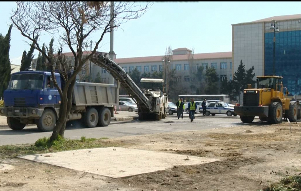 Paytaxtın iki mərkəzi prospektini birləşdirən Ələsgər Qayıbov küçəsində təmir işlərinə başlanılıb VİDEO