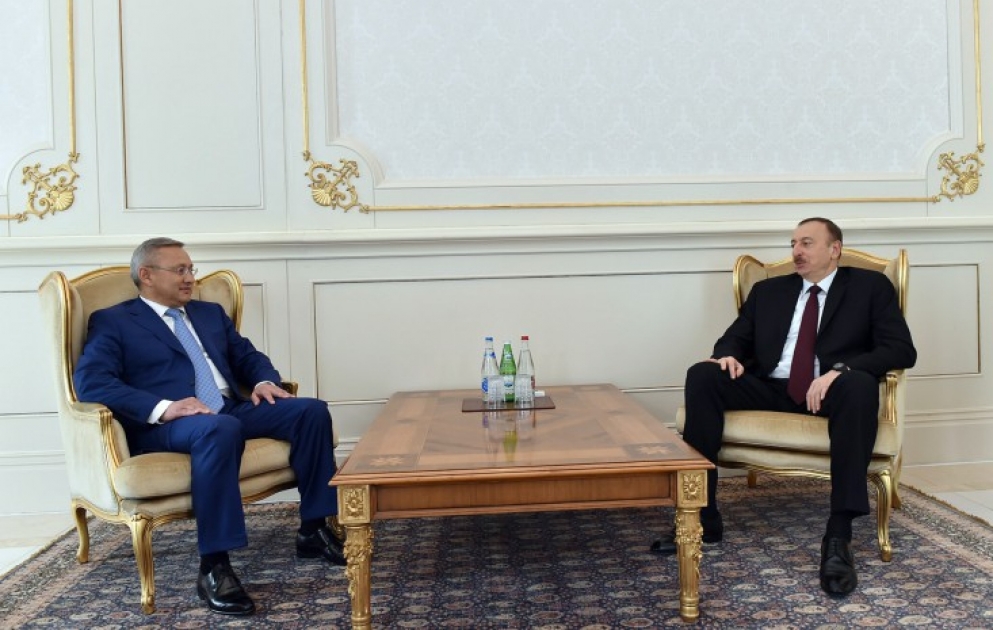 President Ilham Aliyev received the credentials of the newly-appointed Ambassador of Kazakhstan VIDEO