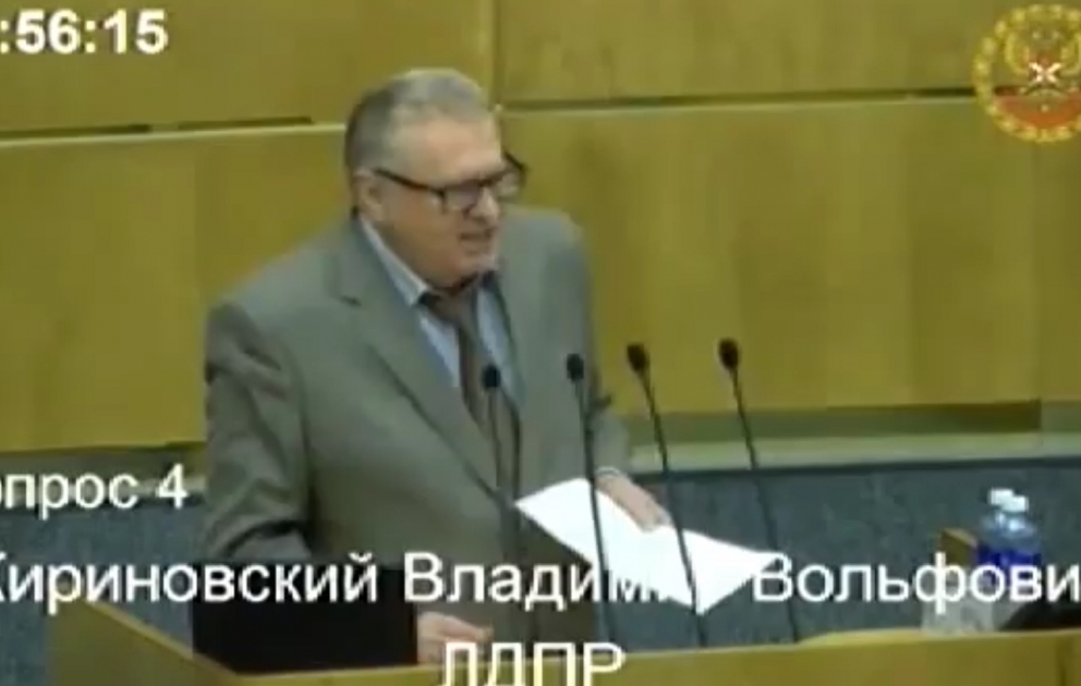 Vladimir Jirinovski: Rusları ən çox məhz Ermənistandan qovublar VİDEO