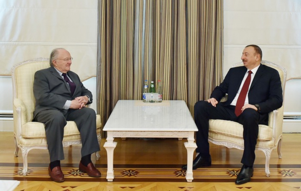 President Ilham Aliyev received a delegation led by the president of the Representative Council of Jewish Institutions of France VIDEO