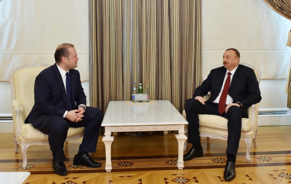 President Ilham Aliyev received the Prime Minister of Malta VIDEO