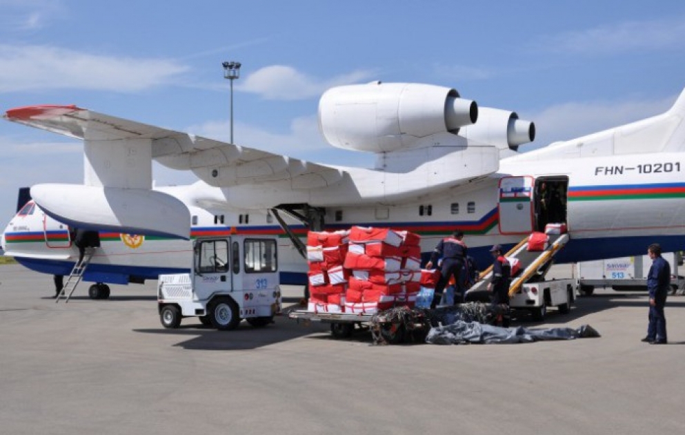 Azerbaijan sends humanitarian aid to Nepal VIDEO