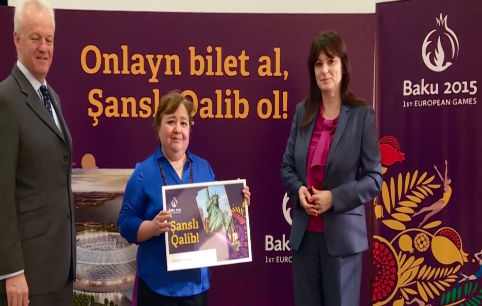 “Bakı-2015” ilk Avropa Oyunlarının birinci “Şanslı qalibi” müəyyənləşib VİDEO