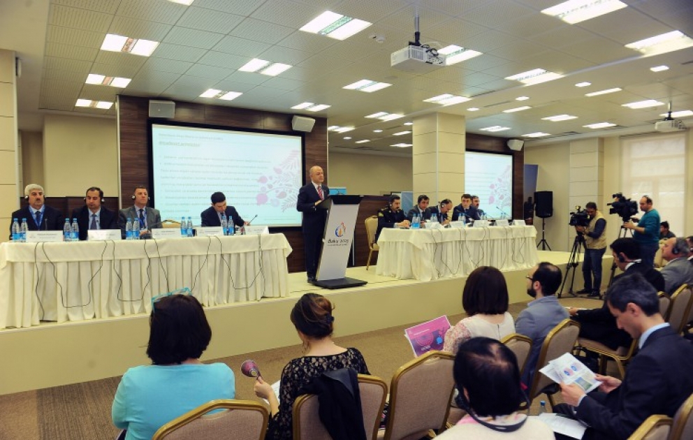 İlk Avropa Oyunları Əməliyyat Komitəsində nəqliyyat məsələlərinə həsr olunan konfrans keçirilib VİDEO