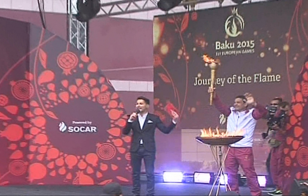 Journey of Baku 2015 Flame arrives in Beylagan VIDEO
