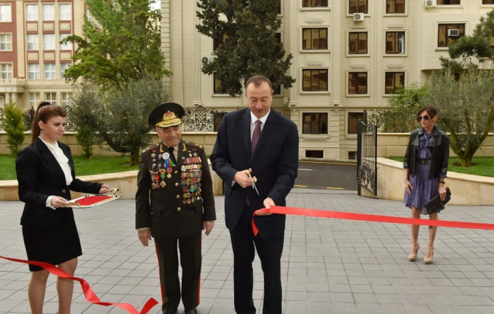 In Baku wurde ein neues Verwaltungsgebäude der Organisation der Veteranen des Krieges, der Arbeit und Streitkräfte zur Nutzung übergeben VIDEO
