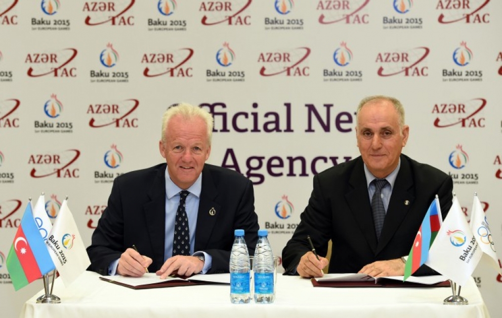 L’AZERTAC, désormais partenaire média officiel de Bakou 2015 VIDEO