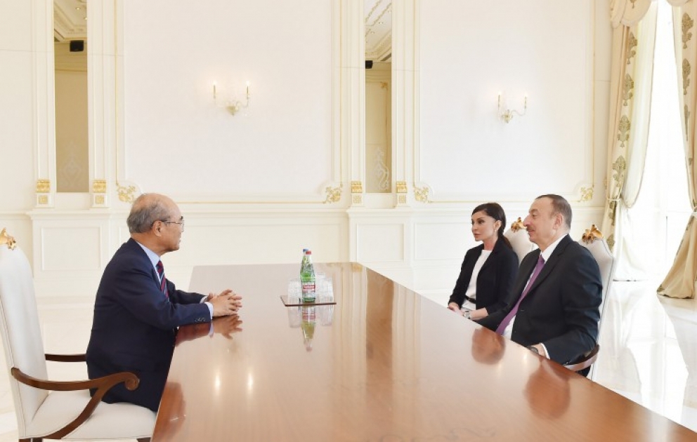 Prezident İlham Əliyev UNESCO-nun keçmiş baş direktoru Koişiro Matsuuranı qəbul edib VİDEO