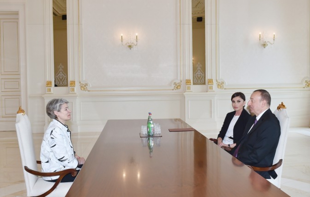 Entretien du président Ilham Aliyev avec la directrice générale de l’UNESCO VIDEO