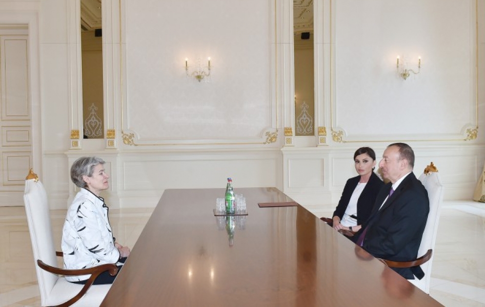 President Ilham Aliyev received director general of UNESCO Irina Bokova VIDEO