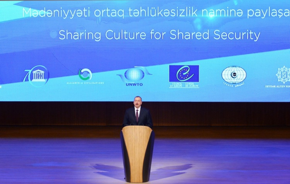 President Ilham Aliyev attended the opening of the 3rd World Forum on Intercultural Dialogue VIDEO