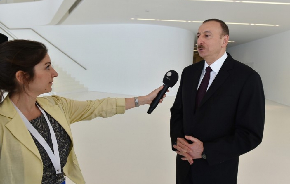 Le Président Ilham Aliyev a accordé une interview à la chaîne de télévision Euronews VIDEO