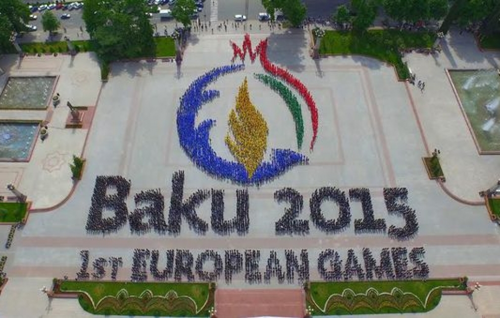 „Baku-2015“: Ein Flashmob mit Teilnahme von 6.000 jungen Menschen in Ganja VIDEO
