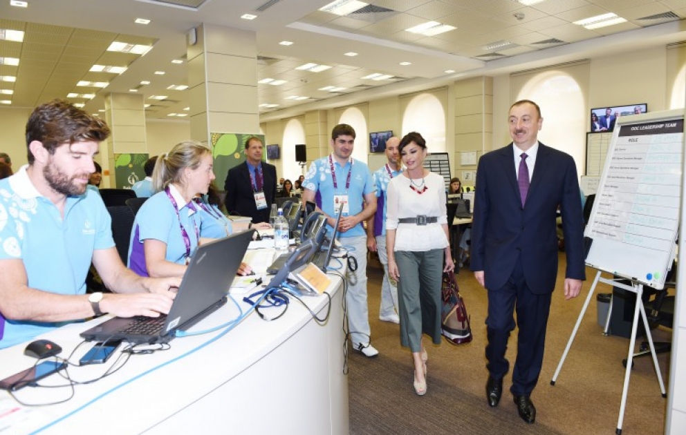 President Ilham Aliyev visited the Baku European Games Operation Committee headquarters VIDEO
