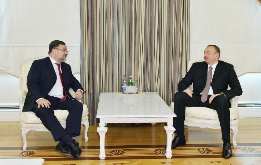 Entretien du président azerbaïdjanais Ilham Aliyev avec le coordinateur de projet de l’OSCE Alexis Chahtakhtinsky VIDEO