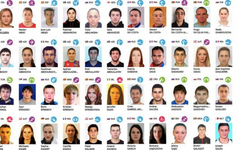 All 6,000 Baku 2015 athlete biographies online VIDEO