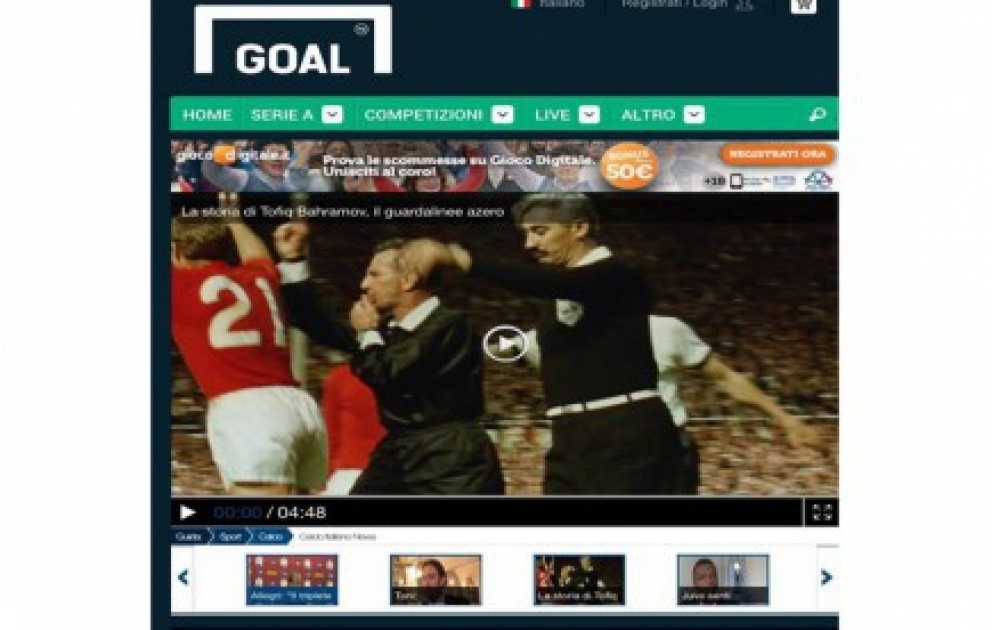 “Goal” saytı: Tofiq Bəhramov dünya futbolunun ən məşhur hakimlərindən biri kimi tarixə düşüb VİDEO