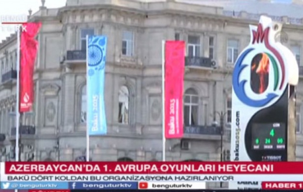 Türkiyənin “Bengütürk” telekanalı: Azərbaycan paytaxtında əsl bayram əhval-ruhiyyəsi yaşanır VİDEO