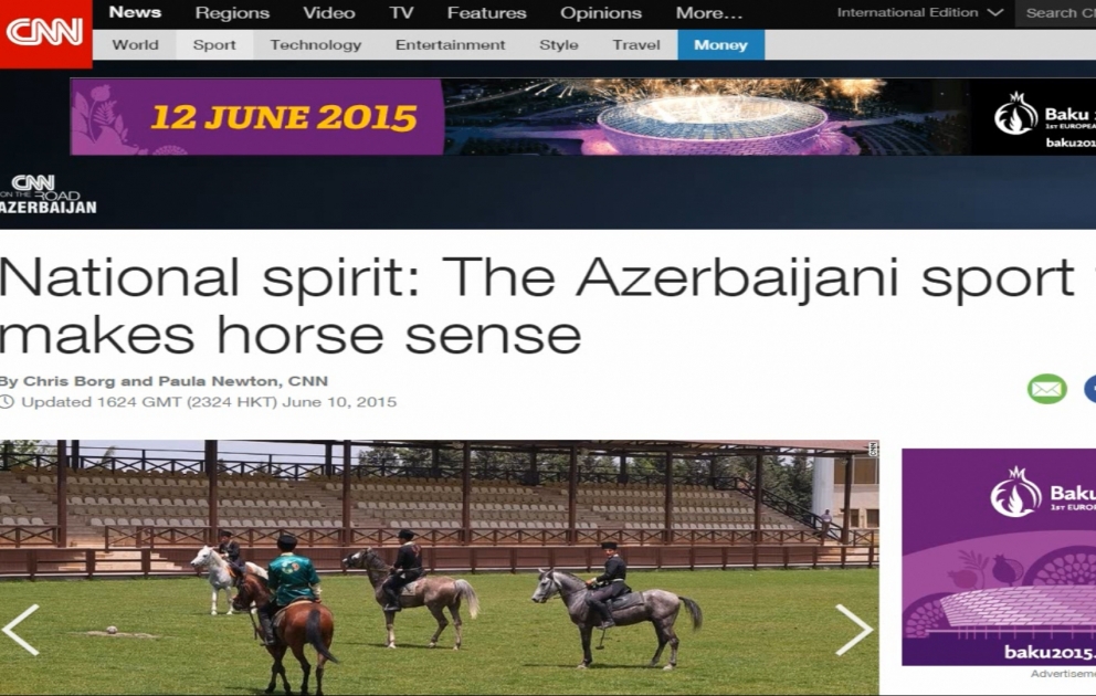 “CNN” telekanalının internet səhifəsində Qarabağ atlarından və çovqan oyunundan bəhs edən geniş məqalə yerləşdirilib VİDEO