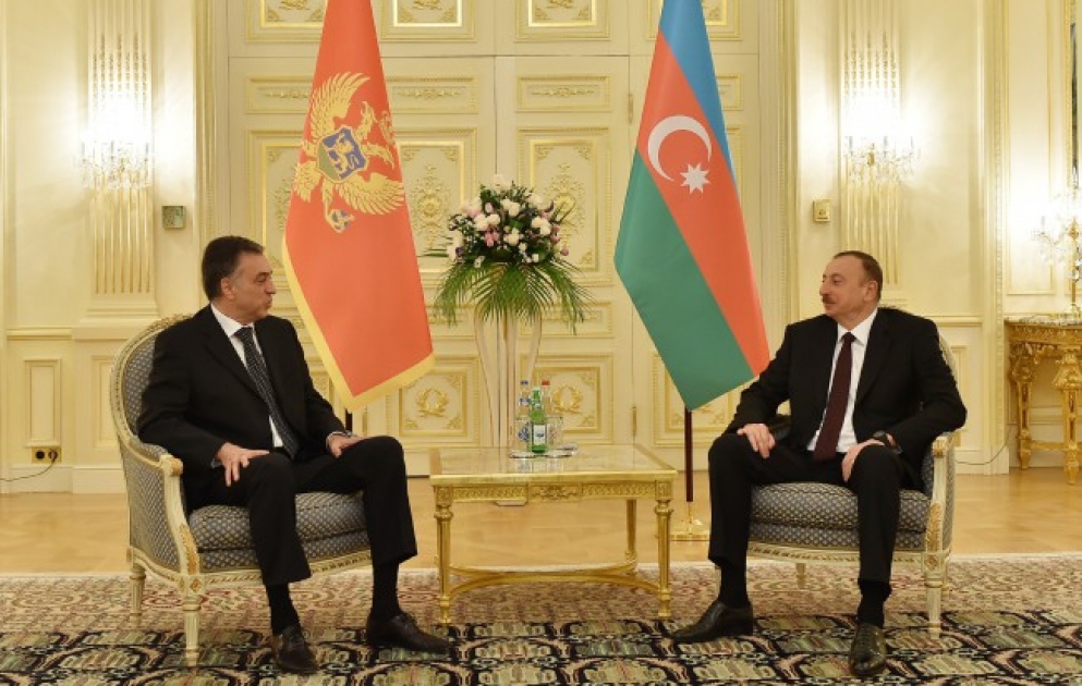 President Ilham Aliyev met with President of Montenegro Filip Vujanovic VIDEO