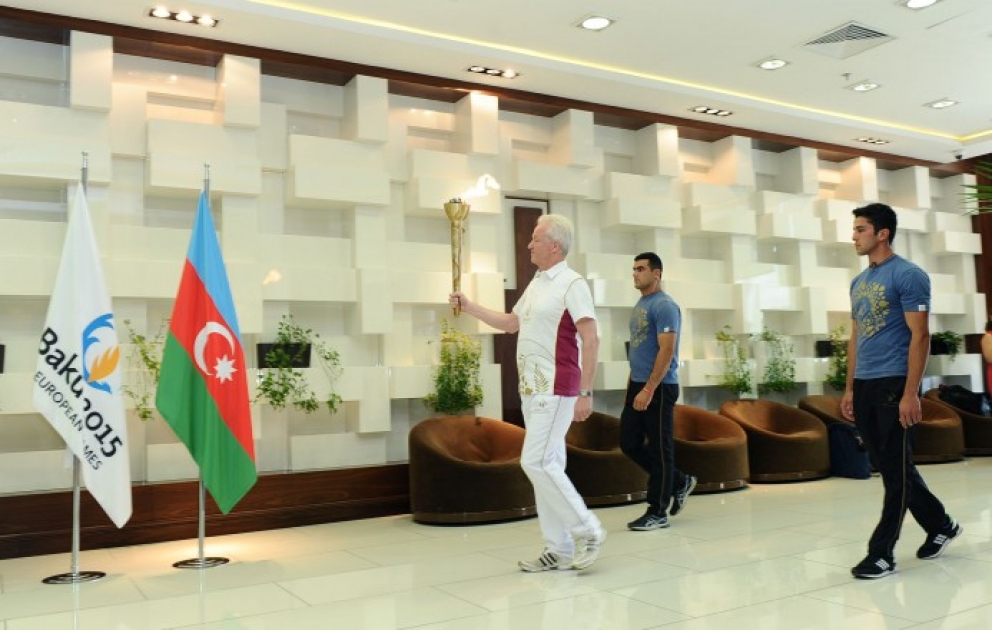 Baku 2015 Flame departs for Opening Ceremony VIDEO