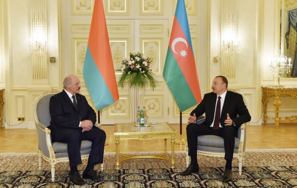 Встреча Президента Азербайджана Ильхама Алиева и Президента Беларуси Александра Лукашенко ВИДЕО