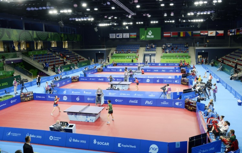 Birinci Avropa Oyunları çərçivəsində stolüstü tennis yarışlarına start verilib [YENİLƏNİB] VİDEO