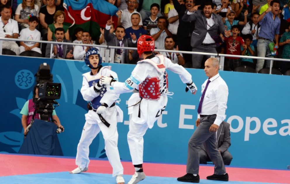 Azərbaycan taekvondoçusu Ayxan Tağızadə finala vəsiqə qazanıb [YENİLƏNİB] VİDEO
