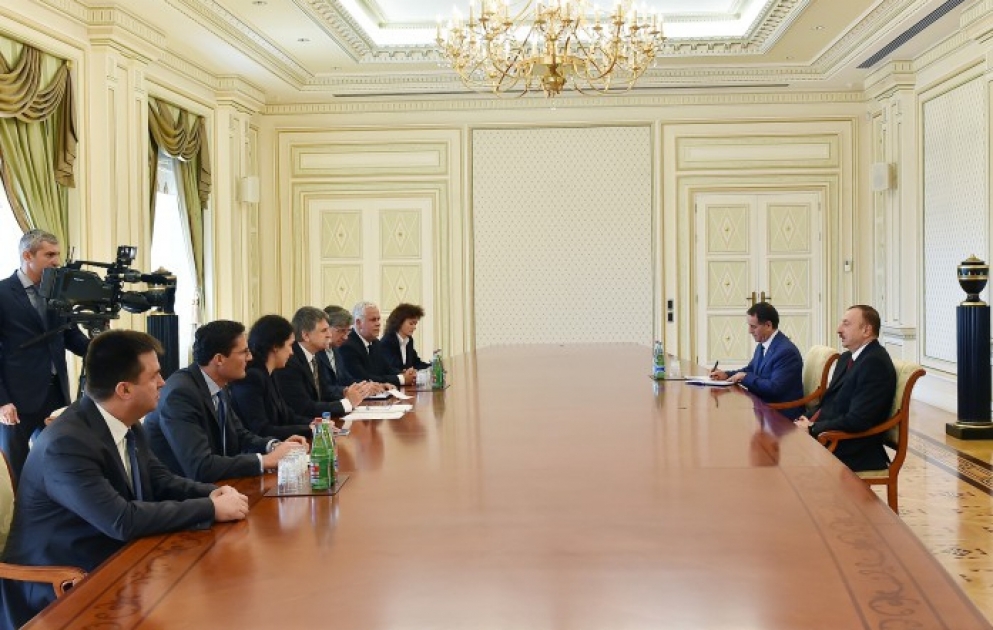 President Ilham Aliyev received a delegation led by the Speaker of the National Assembly of Hungary VIDEO