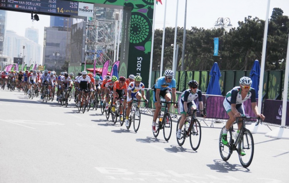İlk Avropa Oyunları çərçivəsində şose velosipedi yarışı başa çatıb VİDEO