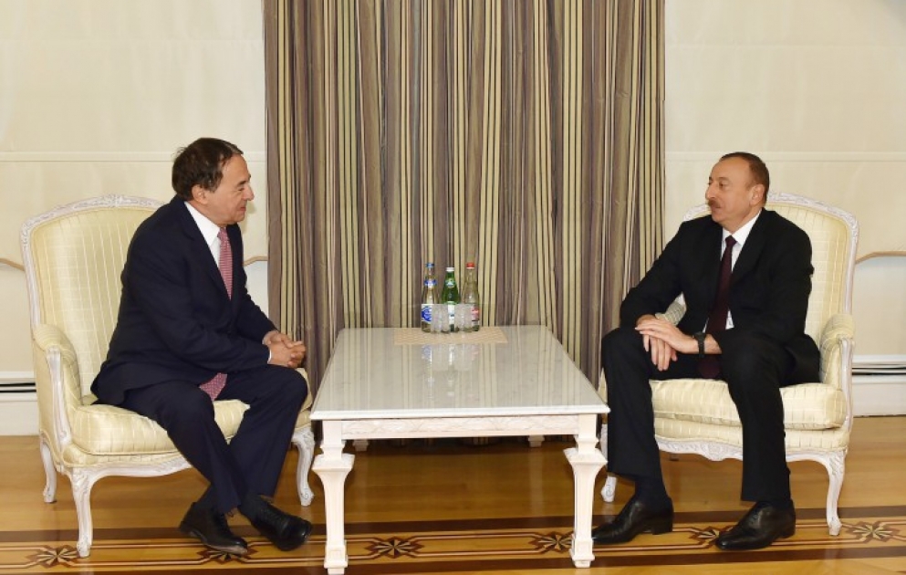 Aserbaidschans Präsident Ilham Aliyev traf sich mit dem Generalsekretär der Sozialistischen Internationale VIDEO