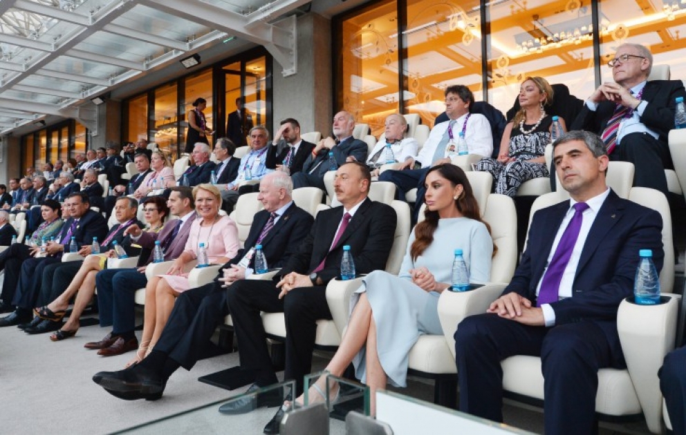 Le president Ilham Aliyev a assisté à la cérémonie de clôture des premiers Jeux Européens de bakou-2015 VIDEO