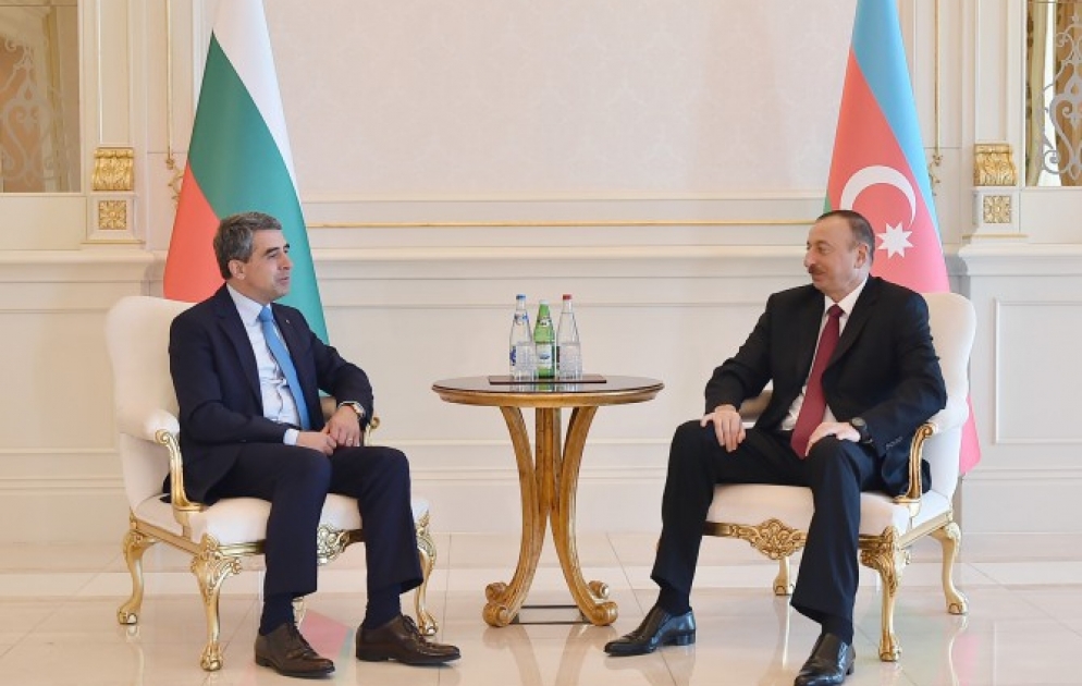 President Ilham Aliyev met with Bulgarian President Rosen Plevneliev VIDEO