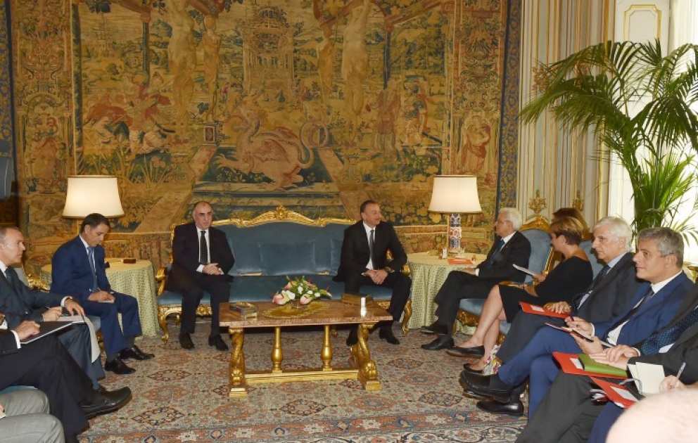 Rom: Treffen des Präsidenten von Aserbaidschan Ilham Aliyev mit seinem italienischen Amtskollegen Sergio Mattarella VIDEO