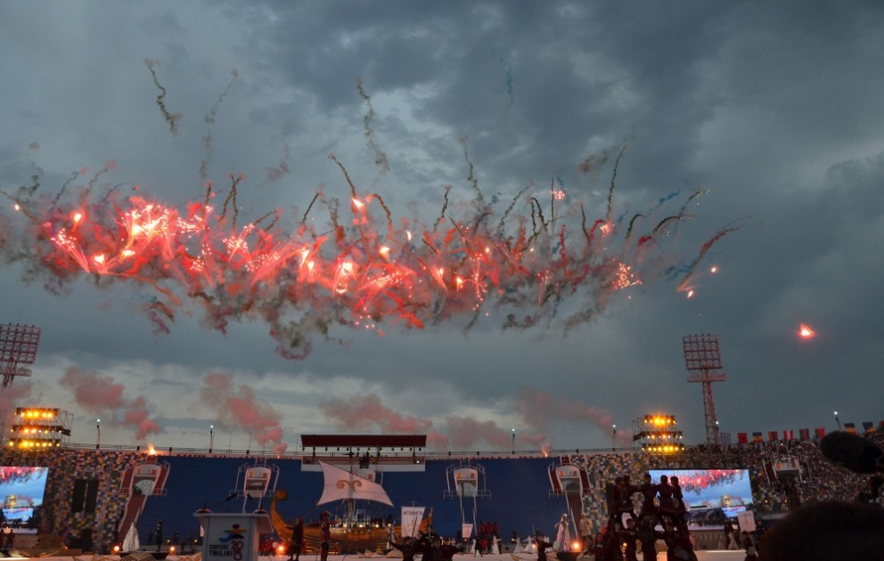 Tbilisidə 13-cü Avropa Gənclər Olimpiya Festivalının rəsmi açılışı olub VİDEO