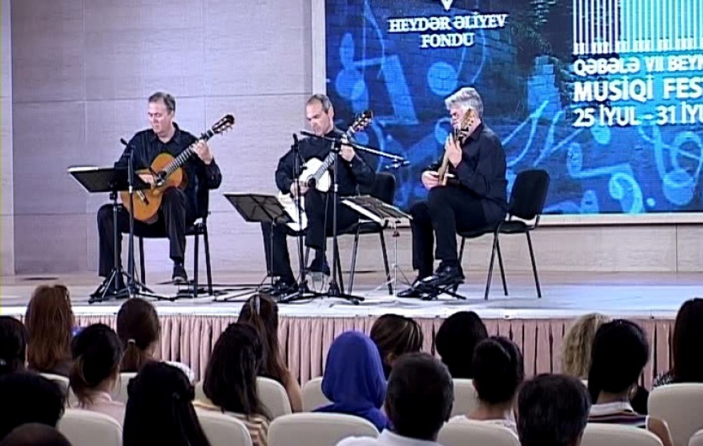 Qəbələ VII Beynəlxalq Musiqi Festivalında Xorvatiyanın “Dubrovnik Gitara Triosu”nun konserti olub VİDEO