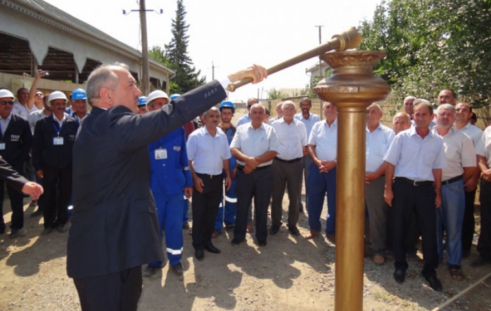 Cəlilabad rayonunun Adnalı kəndinə ilk dəfə təbii qaz verilib VİDEO