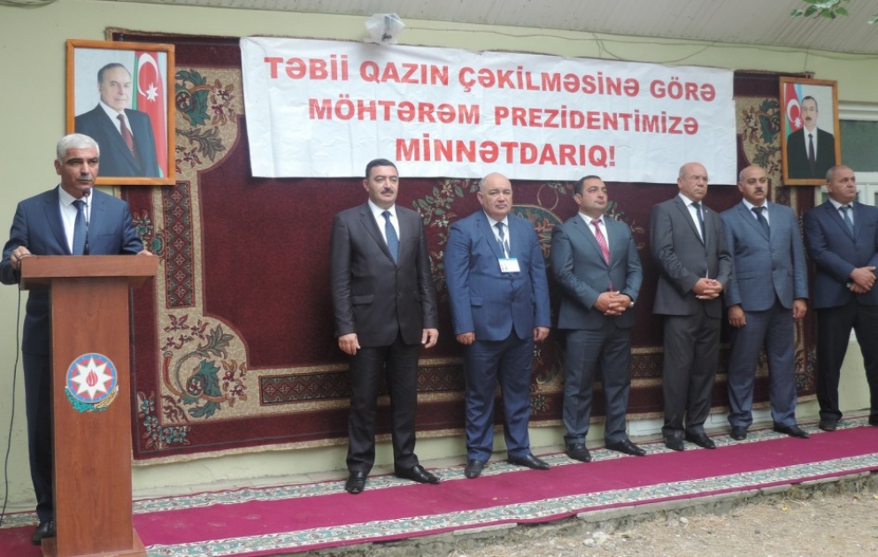 Xaçmaz rayonunda daha 122 abonent ilk dəfə təbii qazdan istifadə etmək imkanı qazanıb VİDEO