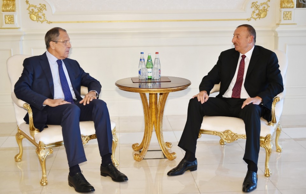 Rencontre du président Ilham Aliyev avec Sergueï Lavrov, ministre russe des Affaires étrangères VIDEO