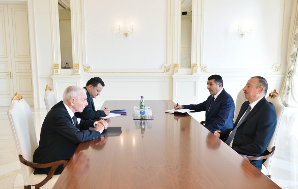 Aserbaidschans Präsident Ilham Aliyev hat den Generaldirektor der Internationalen Organisation für Migration empfangen VIDEO