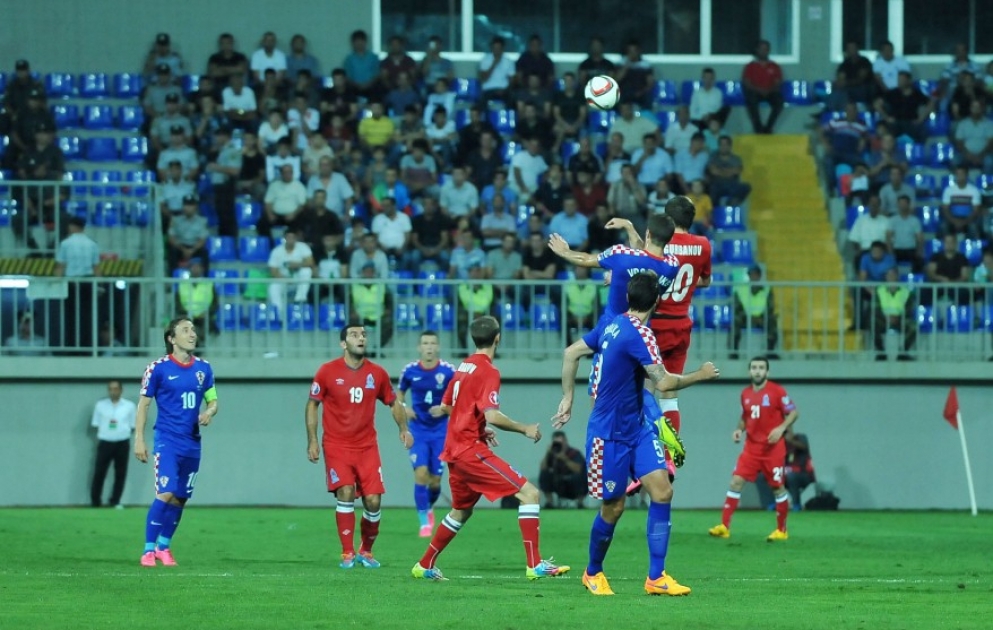 Futbol üzrə Azərbaycan və Xorvatiya millilərinin qarşılaşmasında hesab açılmayıb VİDEO