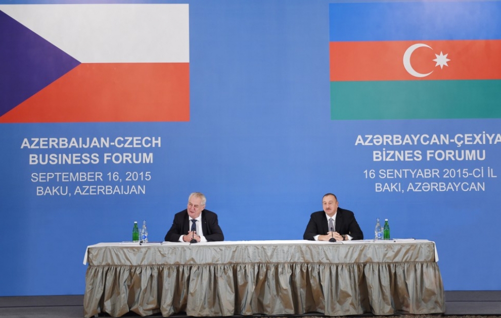 Azerbaijani-Czech business forum held in Baku VIDEO