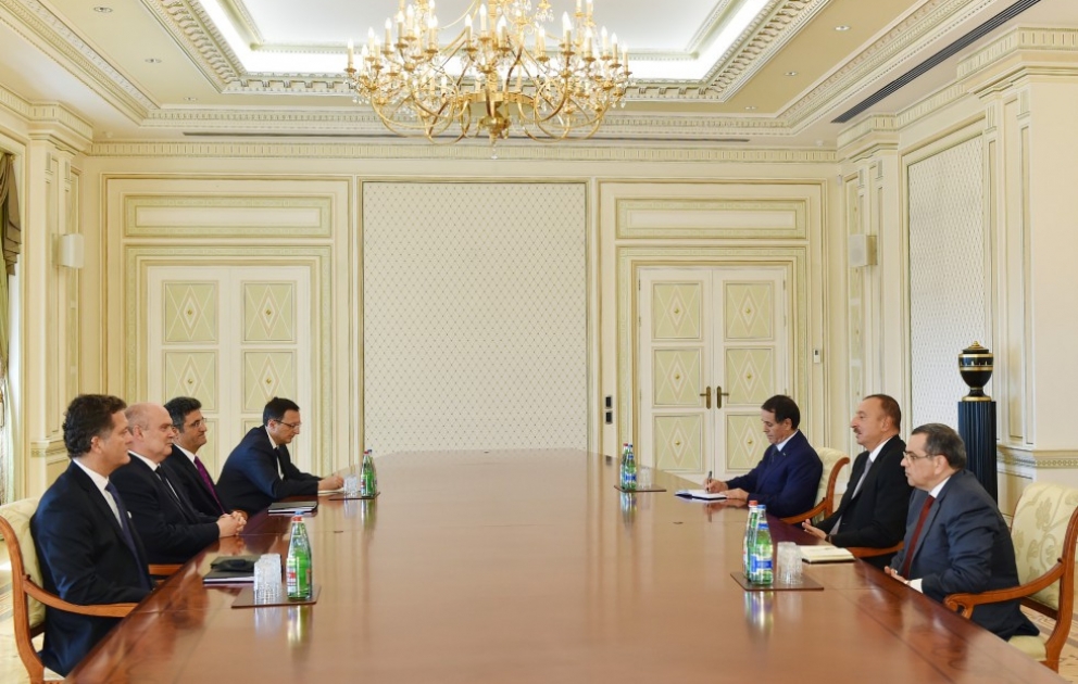 President Ilham Aliyev received a delegation led by the Minister of Foreign Affairs of Turkey VIDEO