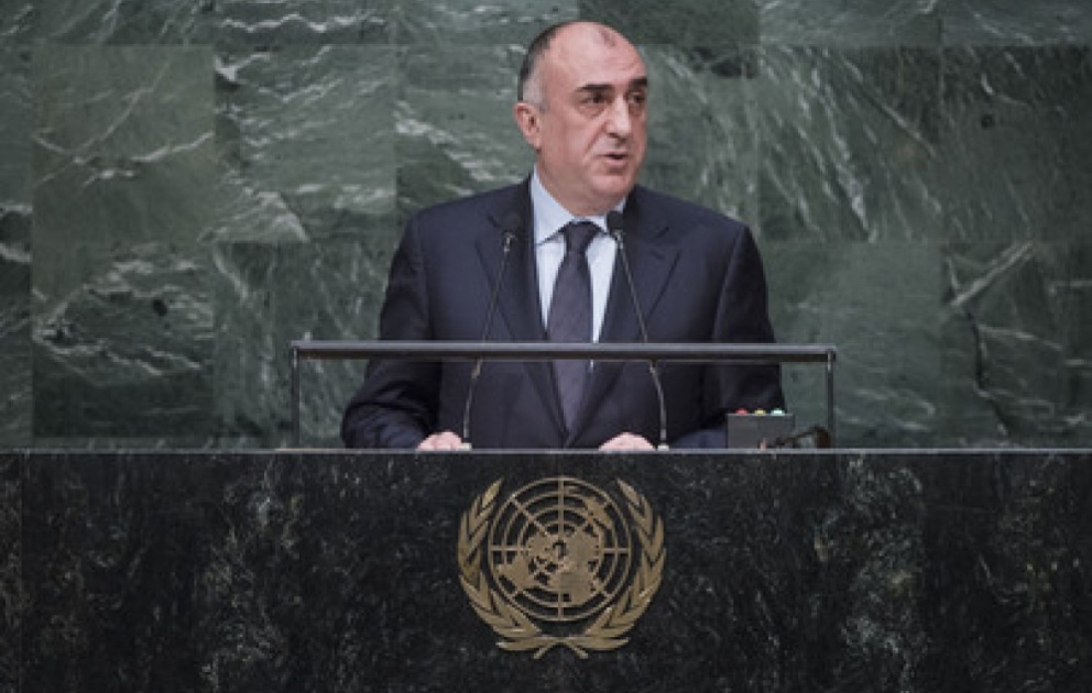 Elmar Məmmədyarov: Ermənistan BMT Nizamnaməsi və beynəlxalq hüquqdan irəli gələn öhdəliklərinə məhəl qoymur VİDEO