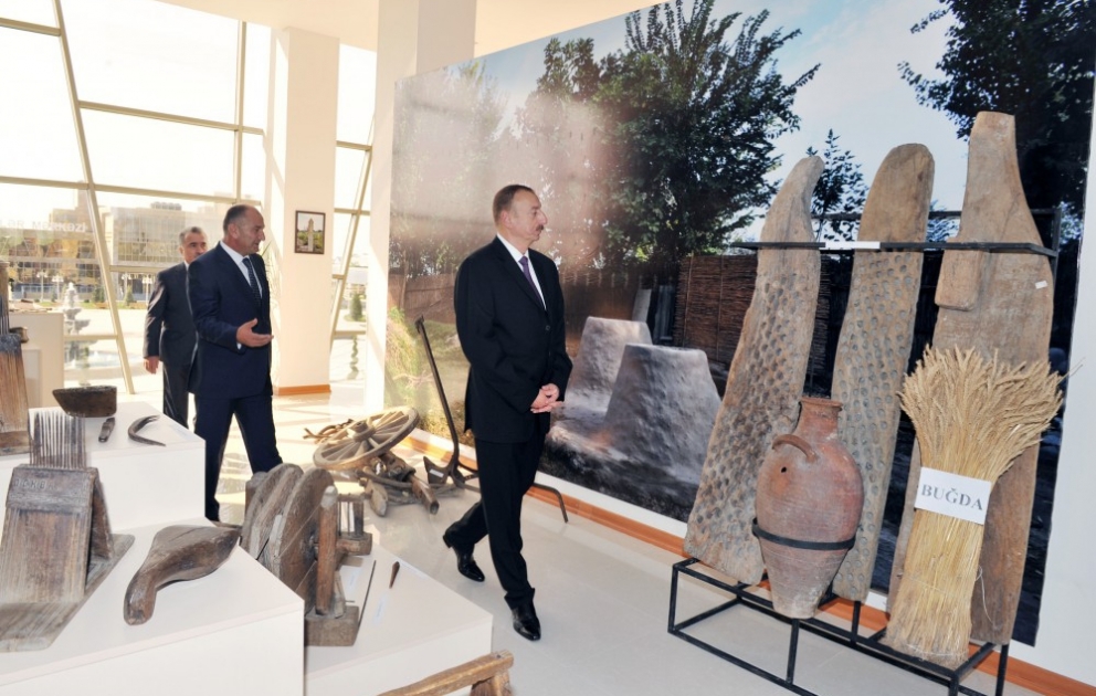 President Ilham Aliyev attended the opening of a new building of Ujar Museum of History and Local Lore VIDEO